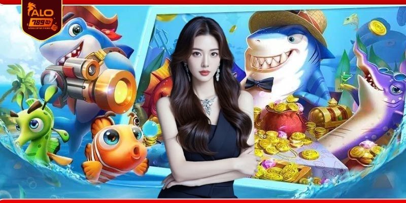 Giao diện bắn cá với đồ họa 3D sống động